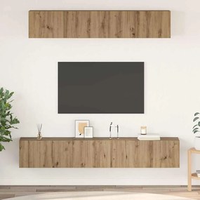 vidaXL Σετ επίπλου τηλεόρασης 5 pcs artisan δρυς Μέγεθος: Μεσαίο