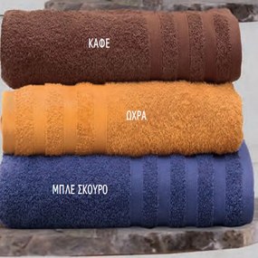 Πετσέτα Lagoon Brown Ρυθμός Face 50x90cm 100% Cotton Foam