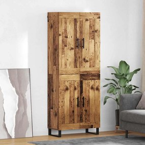 vidaXL Highboard 2 pcs Παλιό ξύλο 69,5 x 34 x 180 εκ.