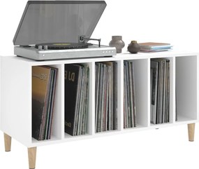 vidaXL Έπιπλο Δίσκων Λευκό 100 x 38 x 48 εκ. από Επεξεργασμένο Ξύλο