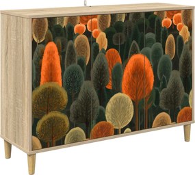 vidaXL Πλαϊνό γραφείο ZAANDAM Sonoma 102 x 33 x 75 εκ.