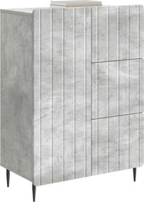 vidaXL Πλαϊνό γραφείο Γκρι Σκυροδέματος 66 x 34,5 x 92 cm