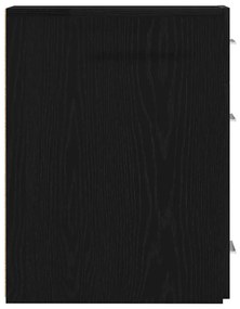 vidaXL Φαρμακείο Μαύρη δρυς 20 x 45.5 x 60 εκ. Επεξεργασμένο ξύλο