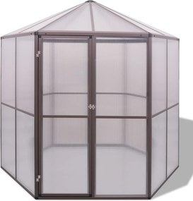 vidaXL Θερμοκήπιο 240 x 211 x 232 εκ. Αλουμινίου