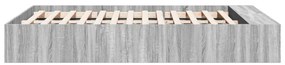 vidaXL Πλαίσιο Κρεβατιού Γκρι Sonoma 135x190 εκ. Επεξεργασμένο Ξύλο