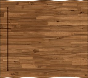 vidaXL Επιφάνεια Τραπεζιού Live Edge 90 x 80 x 3,2 cm Ορθογώνιος