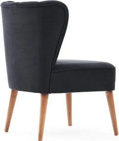 Πολυθρόνα Ανθρακί LAYLA 65x65x80