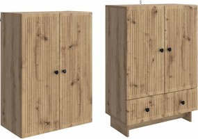 vidaXL Σέτ Ντουλαπιών 2 τμχ. Artisan Δρυς Επεξεργασμένο Ξύλο
