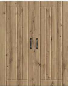 vidaXL Ντουλάπα Τοίχου LUCCA Artisan Δρυς 80 x 31 x 100 εκ.