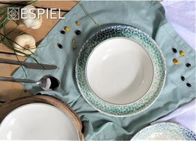 Πιάτο Φαγητού Βαθύ (Φ20) Espiel Lizard Step Green KNB140K6