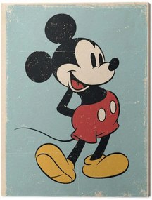 Εκτύπωση καμβά Mickey Mouse - Retro