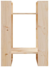 vidaXL Βιβλιοθήκη/Διαχωριστικό Χώρου 41x35x57 εκ. Μασίφ Ξύλο Πεύκου