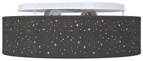vidaXL Λάμπα Οροφής Μαύρο 38 x 13.5 εκ. ύφασμα