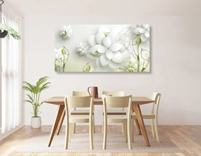 Εικόνα αφηρημένα λουλούδια - 120x60