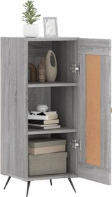 vidaXL Ντουλάπι Γκρι Sonoma 34,5x34x90 εκ. από Επεξεργασμένο Ξύλο