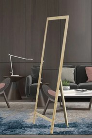 Stewehome Ολόσωμος καθρέφτης με φυσική ξύλινη βάση 145x40 cm