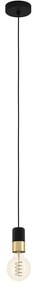 Φωτιστικό Οροφής Calari 31075 4,5x150cm 1xΕ27 40W Black-Brass Eglo Steel