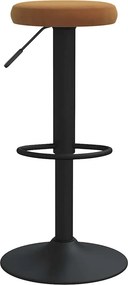 vidaXL Σκαμπό Μπαρ 2 τεμ. Καφέ Βελούδινα