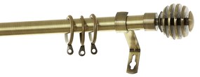 Κουρτινόξυλο Φ19mm Μονό Επεκτεινόμενο 120-210cm Με Άκρα Grace Bronze 599212
