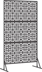 vidaXL Οθόνη Ιδιωτικότητας Μαύρο 100 x 50 x 180 εκ. Ατσάλι
