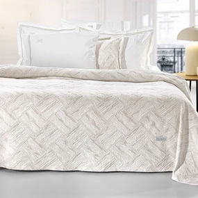 Κουβέρτα Lucid Natural Guy Laroche King Size 260x250cm Βαμβάκι-Chenille
