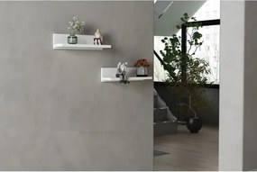 Σετ 2 τεμαχίων λευκή ραφιέρα τοίχου Λευκό 40x10x10 cm