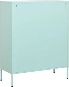vidaXL Ντουλάπι Αποθήκευσης Χρώμα Μέντα 80 x 35 x 101,5 εκ. από Ατσάλι