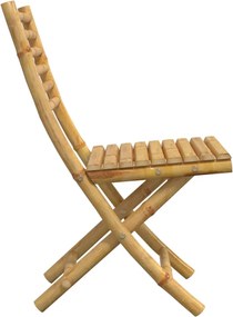 vidaXL Πτυσσόμενες Καρέκλες 4 τεμ. 43x54x88 εκ. Μπαμπού