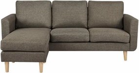 Καναπές γωνιακός Nextdeco Flex καφέ Υ83x197x137εκ