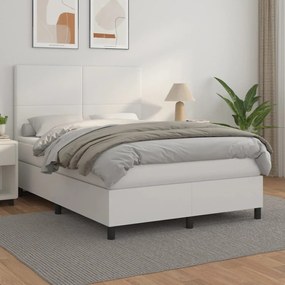 ΚΡΕΒΑΤΙ BOXSPRING ΜΕ ΣΤΡΩΜΑ ΛΕΥΚΟ 140X190ΕΚ.ΑΠΟ ΣΥΝΘΕΤΙΚΟ ΔΕΡΜΑ 3142720