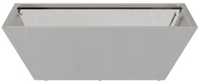 vidaXL Μεταλλική Γλάστρα Ανοξείδωτο ατσάλι 50 x 50 x 15 εκ.