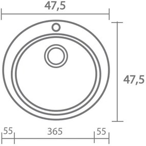 Νεροχύτης Sanitec 316-Granite Terracotta