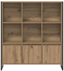 vidaXL Βιβλιοθήκη 2 pcs Καρυδιά Χειροποίητης Εργασίας