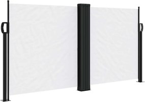 vidaXL Σκίαστρο Πλαϊνό Συρόμενο Λευκό 120 x 600 εκ.