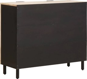 vidaXL Πλαϊνό γραφείο Λευκό Φινίρισμα Καθαρισμού 90 x 33 x 75 εκ