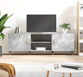 vidaXL Έπιπλο Τηλεόρασης Γκρι Σκυροδέματος 150x30x50 εκ. Επεξ. Ξύλο