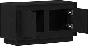 vidaXL Ντουλάπι TV 80 x 35 x 45 cm Μαύρη δρυς Επεξεργασμένο ξύλο
