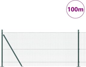 vidaXL Συρματόπλεγμα με Σκυρόδεμα 100 x 0,8 μ PVC-Επικαλυμμένο Ατσάλι