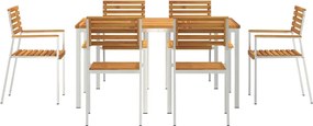 vidaXL Σέτ φαγητού για κήπο 7 pcs