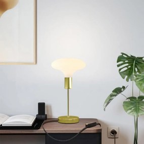 Επιτραπέζιο Φωτιστικό Μεταλλικό Alzaluce Idra Χρυσό Dimmer