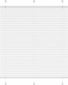 vidaXL Πλισέ περσίδα Λευκό 120x150 cm Πλάτος υφάσματος 119,4 cm