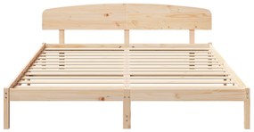 vidaXL Κρεβάτι με κεφαλάρι 180x200 εκ Μασίφ ξύλο πεύκου