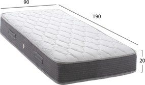 ΣΤΡΩΜΑ DREAMTOPIA ΣΕΙΡΑ LULLABY ALOE VERA HM655.90 BONNELL SPRING 90x190 εκ.