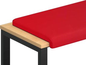 vidaXL Μαξιλάρι πάγκου Τεχνητό Δέρμα Κόκκινο Βάθος 35 εκ.
