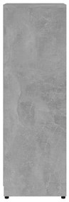 Στήλη Μπάνιου Γκρι του Σκυροδέματος 30x30x95 εκ. Επεξ. Ξύλο - Γκρι