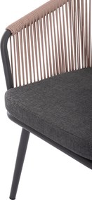 ΠΟΛΥΘΡΟΝΑ ΑΛΟΥΜΙΝΙΟΥ HARRIET HM5548.12 ΑΝΘΡΑΚΙ-ΜΠΕΖ ΣΧΟΙΝΙ 60x62x80,5Υεκ