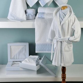 Μπουρνούζι Παιδικό 25-0118 White-Ciel Down Town
