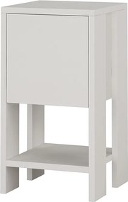 Κομοδίνο Ema pakoworld χρώμα λευκό 30x30x55εκ