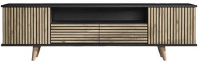 Έπιπλο Τηλεόρασης 787CDL1821 180x35x55cm Pine-Black
