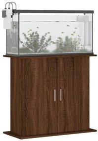 vidaXL Βάση Ενυδρείου Καφέ Δρυς 81x36x73 εκ. από Επεξεργασμένο Ξύλο